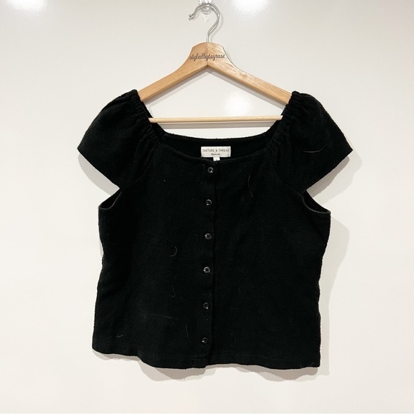 Madewell Texture & Thread Button-Front Top - Picture 5 of 11